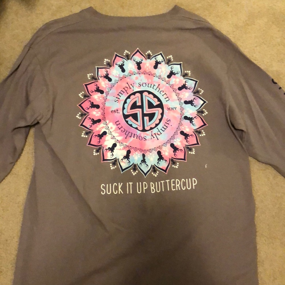 Simply Southern gray long sleeve